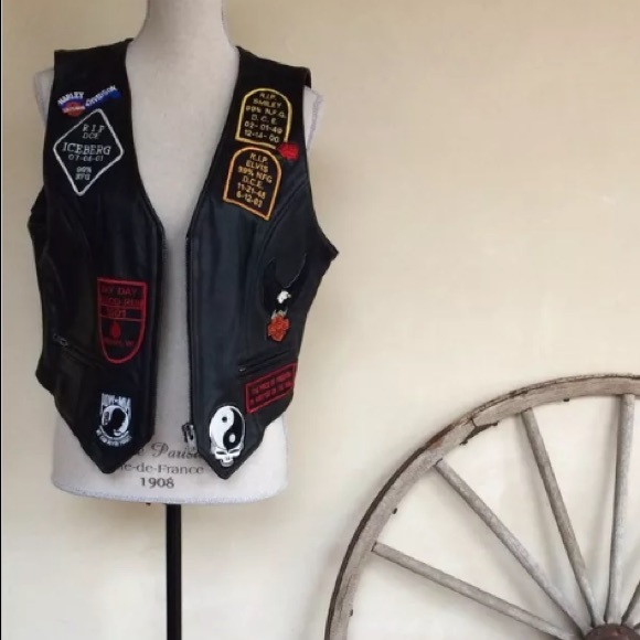MOTO VEST🦅Harley Davidson Grateful Dead Freedom - Picture 7 of 12